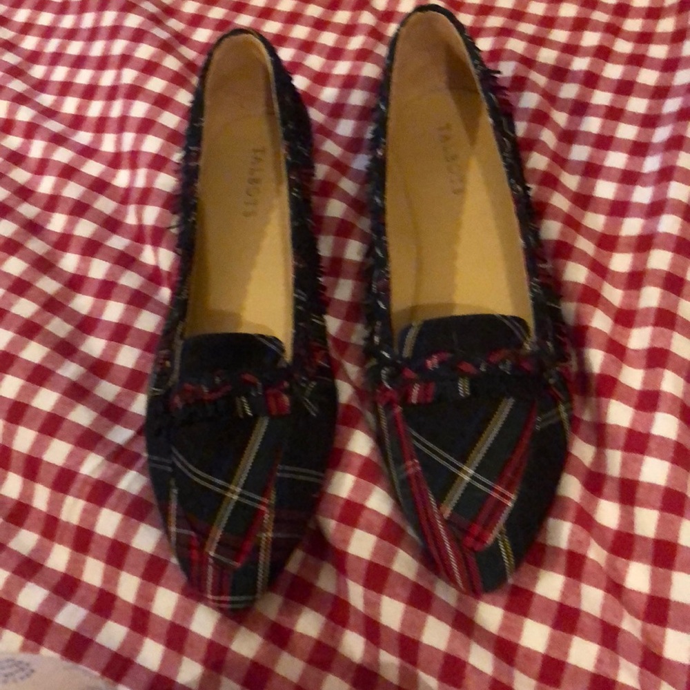 Talbots tartan flats